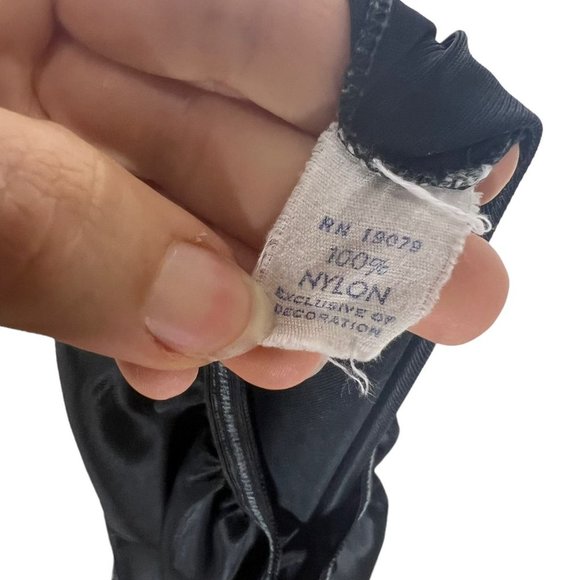 Vintage 80s Saks Fifth Ave Black Lace Nylon Half Slip Small - Picture 3 of 5